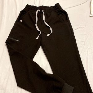 Figs high waist scrubs. XXS petite, Black